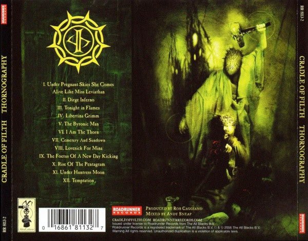 USED: Cradle Of Filth - Thornography (CD, Album) - Used - Used