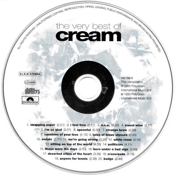 USED: Cream - The Very Best Of Cream (CD, Comp, RM) - Used - Used