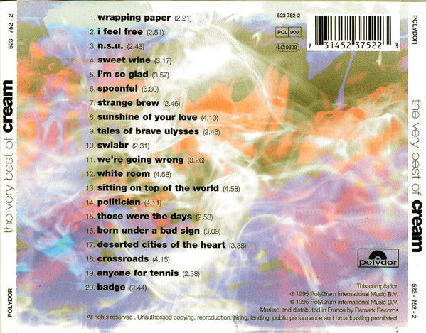 USED: Cream - The Very Best Of Cream (CD, Comp, RM) - Used - Used
