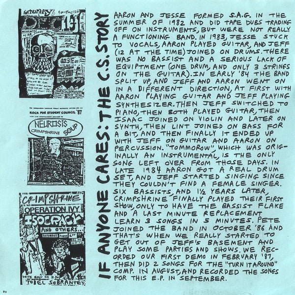 USED: Crimpshrine - Sleep, What's That? E.P. (7", EP, Num) - Used - Used