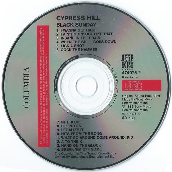USED: Cypress Hill - Black Sunday (CD, Album) - Used - Used