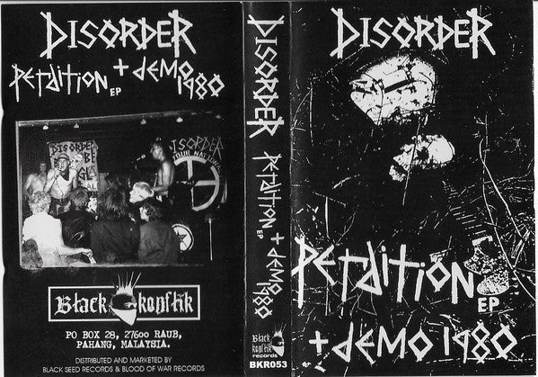 USED: Disorder - Perdition EP + Demo 1980 (Cass, RE, RM) - Used - Used