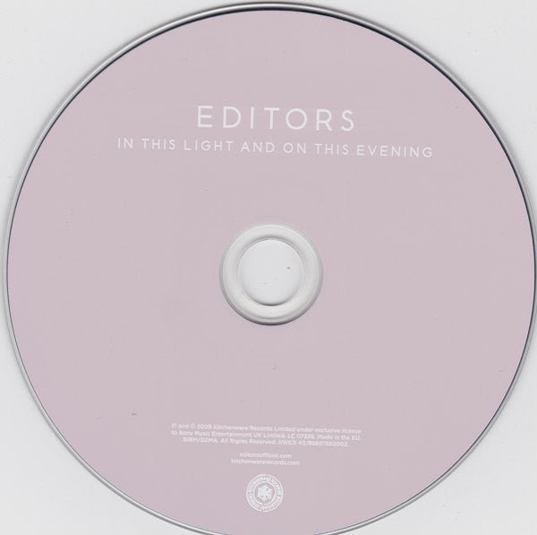USED: Editors - In This Light And On This Evening (CD, Album, Son) - Used - Used