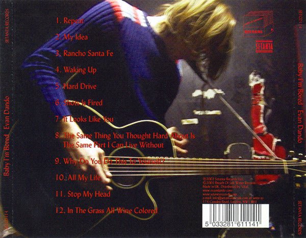 USED: Evan Dando - Baby I'm Bored (CD, Album) - Used - Used