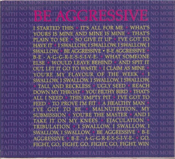 USED: Faith No More - I'm Easy (Live) / Be Aggressive (Live) (CD, Single, Ltd, CD1) - Used - Used