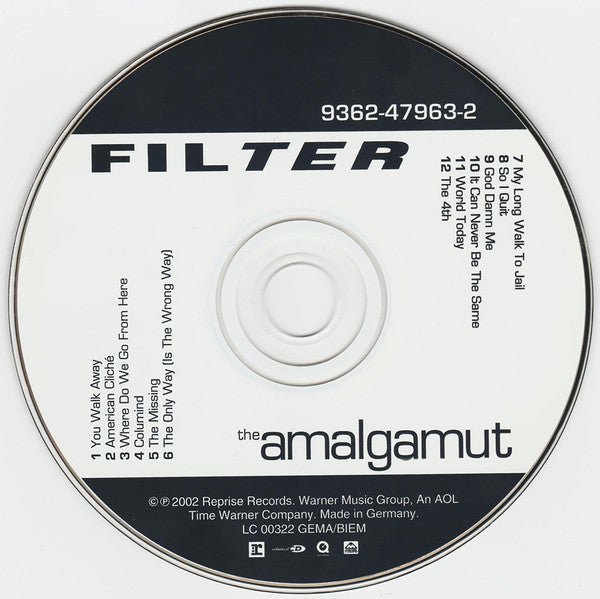 USED: Filter - The Amalgamut (CD, Album, Enh) - Used - Used