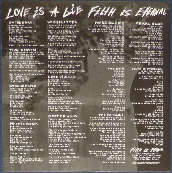 USED: Filth Is Eternal - Love Is A Lie, Filth Is Eternal (LP, Album, Yel) - Used - Used