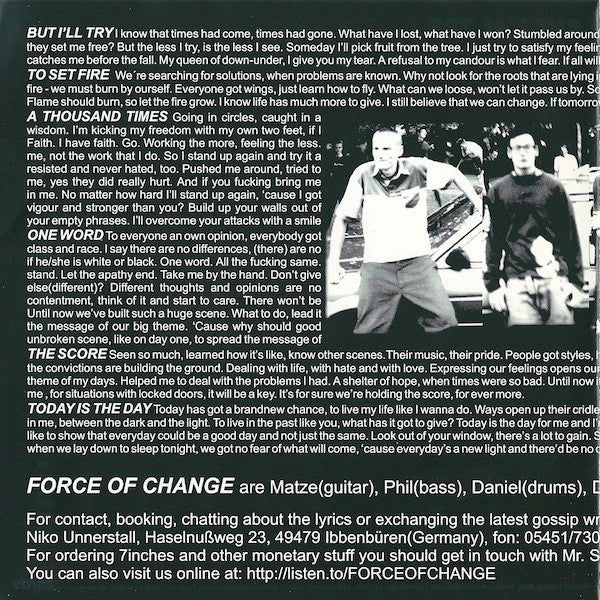 USED: Force Of Change - A Thousand Times (7") - Used - Used