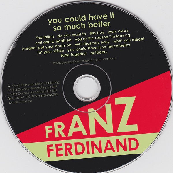 USED: Franz Ferdinand - You Could Have It So Much Better (CD, Album) - Used - Used