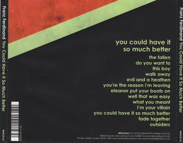 USED: Franz Ferdinand - You Could Have It So Much Better (CD, Album) - Used - Used