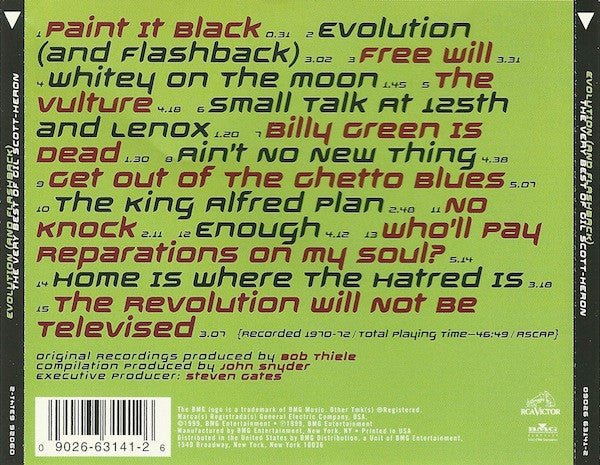 USED: Gil Scott - Heron - Evolution (And Flashback): The Very Best Of Gil Scott - Heron (CD, Comp) - Used - Used