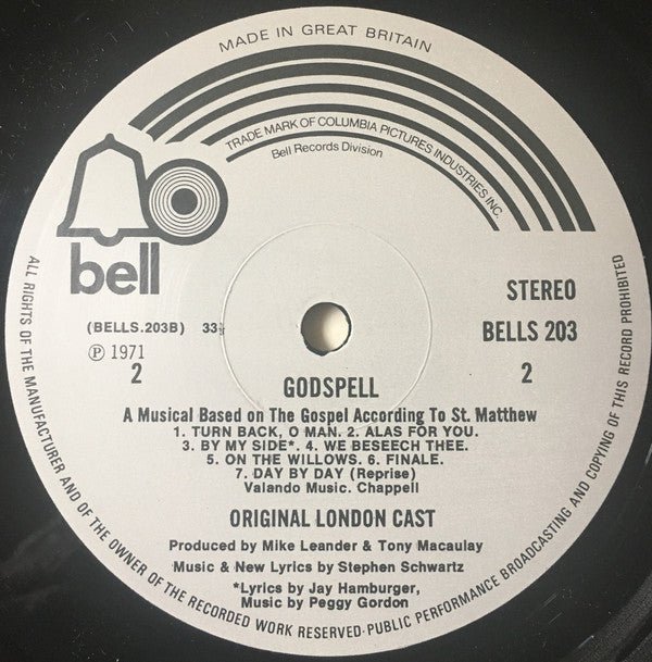 USED: "Godspell" Original London Cast - Godspell (LP, Album) - Used - Used