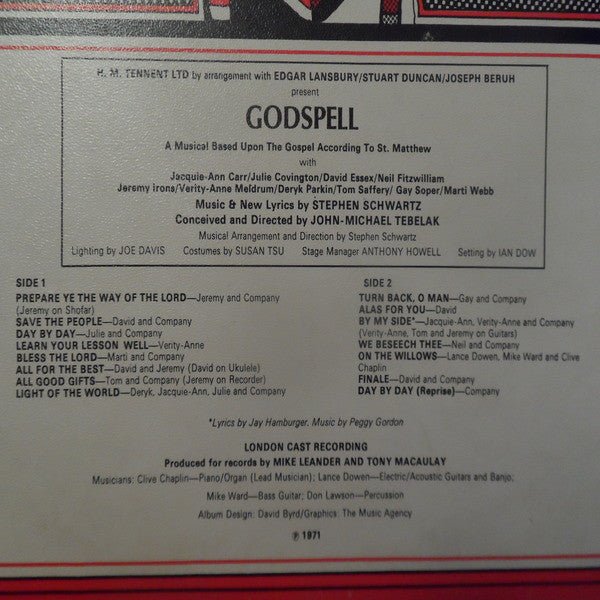 USED: "Godspell" Original London Cast - Godspell (LP, Album) - Used - Used