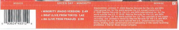 USED: Green Day - Minority (CD, Single) - Used - Used