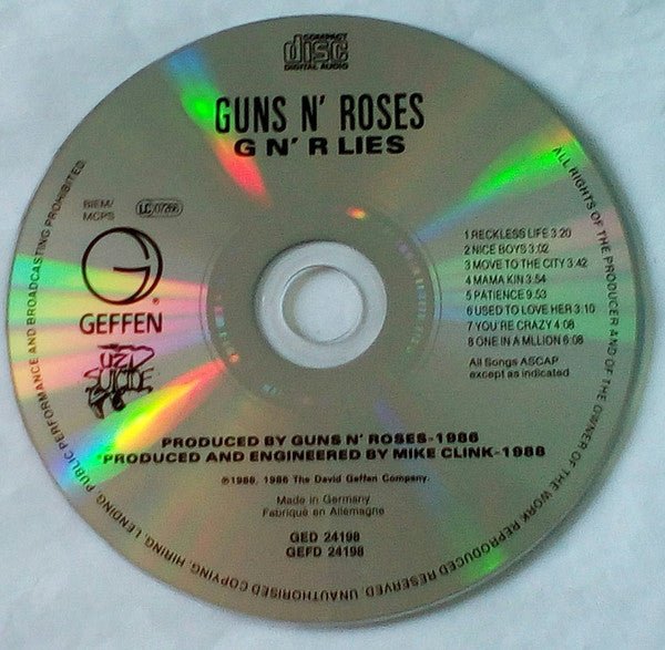 USED: Guns N' Roses - G N' R Lies (CD, Album, RE) - Used - Used