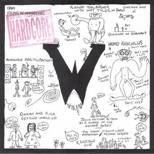USED: Guns 'N' Wankers - Hardcore (7", EP) - Used - Used