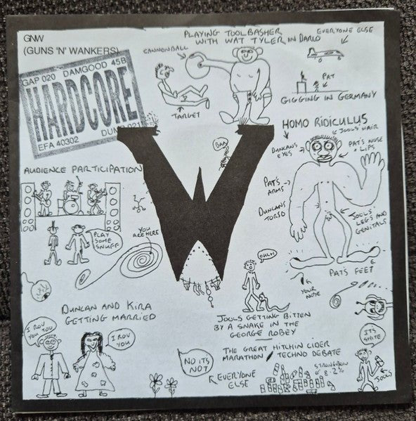 USED: Guns 'N' Wankers - Hardcore (7", EP) - Used - Used