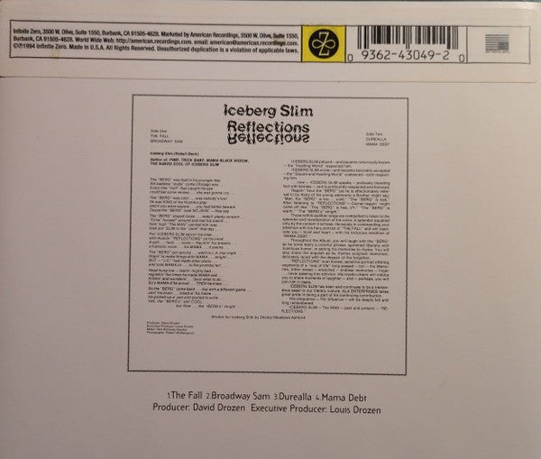 USED: Iceberg Slim - Reflections (CD, Album, RE) - Used - Used