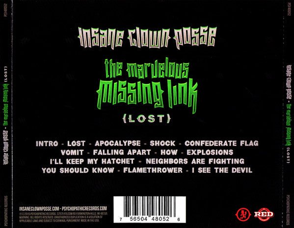 USED: Insane Clown Posse - The Marvelous Missing Link {Lost} (CD, Album) - Used - Used