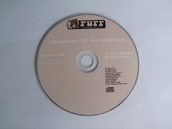 USED: Intentions Of An Asteroid - The Gospel (CD, Single) - Used - Used