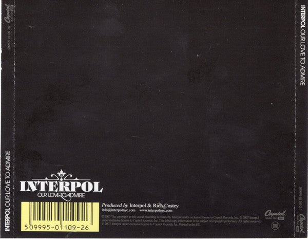 USED: Interpol - Our Love To Admire (CD, Album) - Used - Used