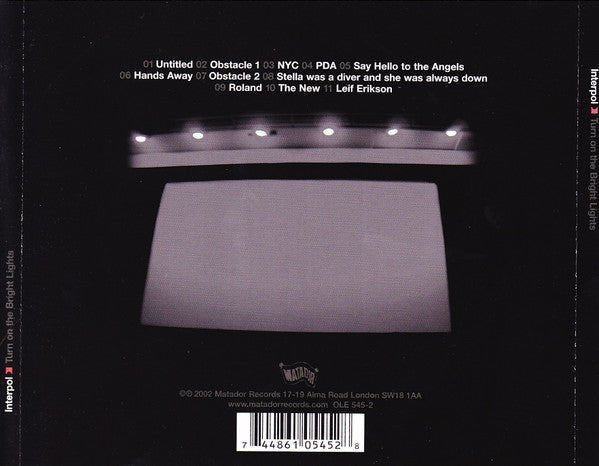 USED: Interpol - Turn On The Bright Lights (CD, Album) - Used - Used