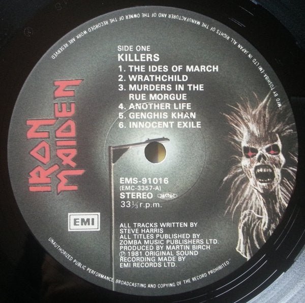 USED: Iron Maiden = アイアン・メイデン* - Killers (LP, Album, Ltd) - Used - Used