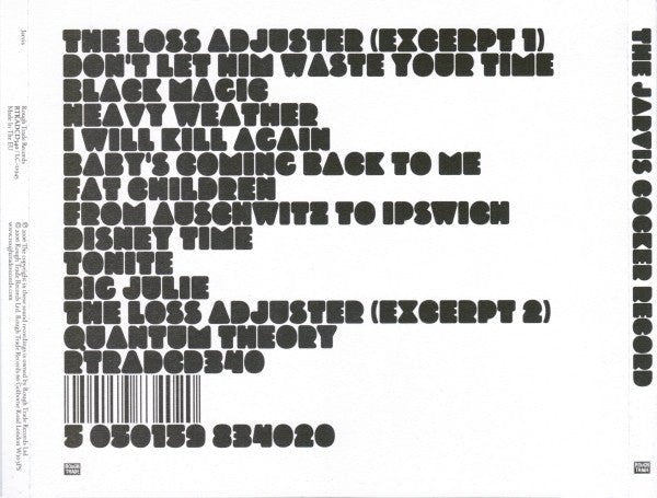 USED: Jarvis* - The Jarvis Cocker Record (CD, Album) - Used - Used