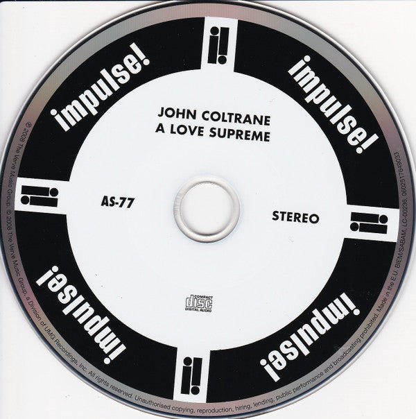 USED: John Coltrane - A Love Supreme (CD, Album, RE, RM, Dig) - Used - Used