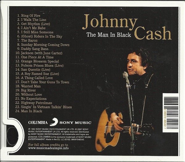 USED: Johnny Cash - The Man In Black - The Definitive Collection (CD, Comp, RE, Pap) - Used - Used