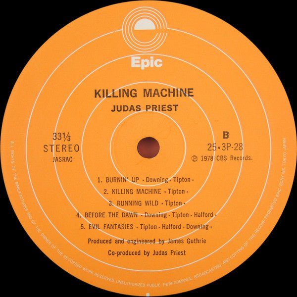 USED: Judas Priest - Killing Machine (LP, Album) - Used - Used
