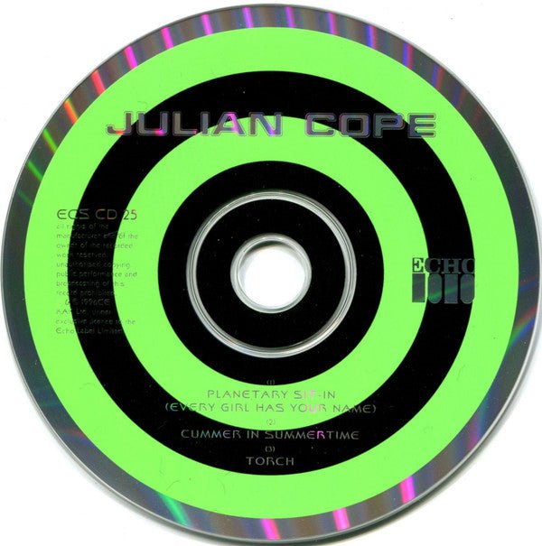 USED: Julian Cope - Planetary Sit-In (Every Girl Has Your Name) (CD, Single, CD1) - Used - Used