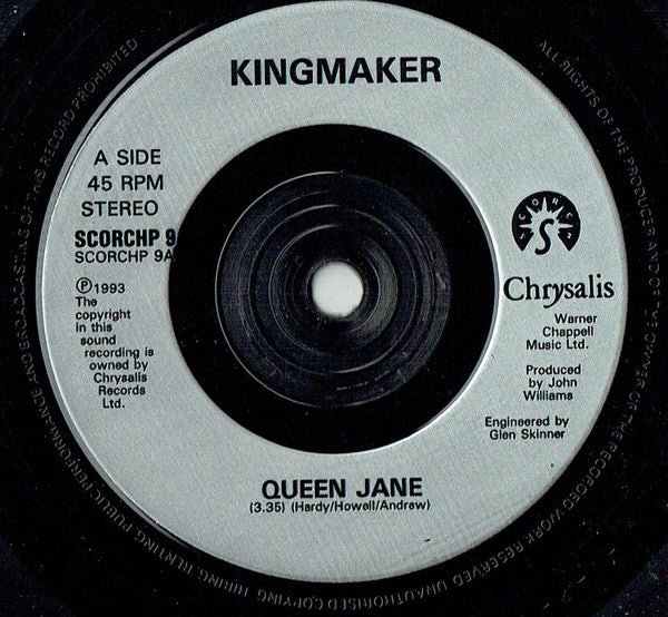 USED: Kingmaker - Queen Jane (7", Single, Ltd, Num) - Used - Used