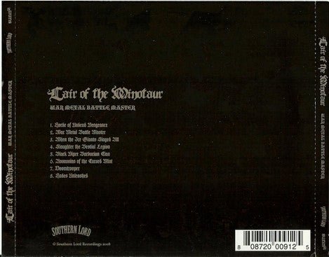 USED: Lair Of The Minotaur - War Metal Battle Master (CD, Album, Ltd, Num, S/Edition) - Used - Used