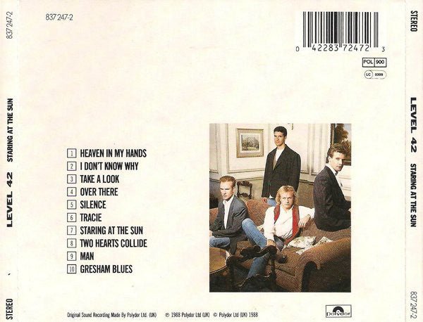 USED: Level 42 - Staring At The Sun (CD, Album) - Used - Used