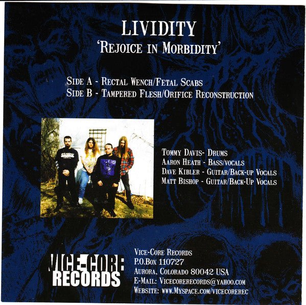 USED: Lividity - Rejoice In Morbidity (7", Ltd, Num, RE) - Used - Used