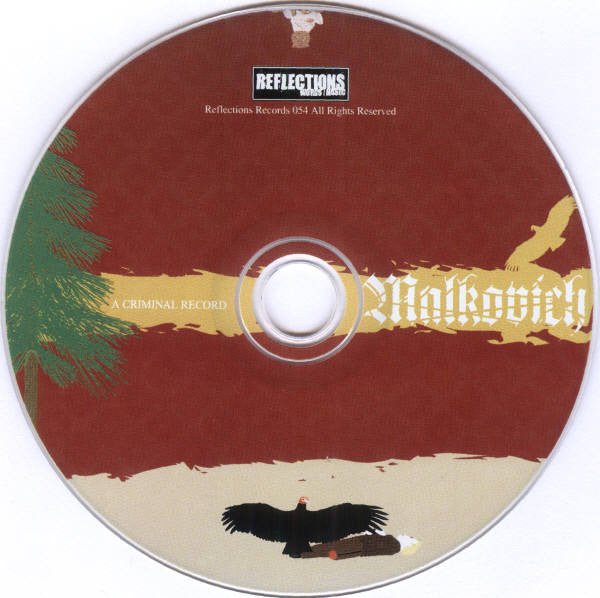 USED: Malkovich - A Criminal Record (CD, Album, Dig) - Used - Used