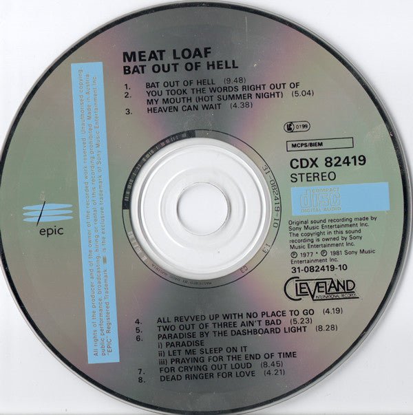 USED: Meat Loaf - Bat Out Of Hell: Re - Vamped (CD, Album, RE) - Used - Used