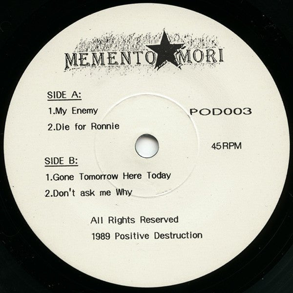 USED: Memento Mori - Travel Trash (7", EP) - Used - Used