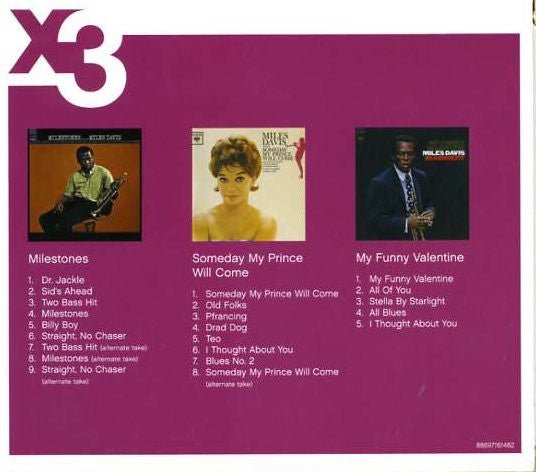 USED: Miles Davis - Milestones / Someday My Prince Will Come / My Funny Valentine (CD, Album, RE, RM + CD, Album, RE, RM + CD, Album,) - Used - Used