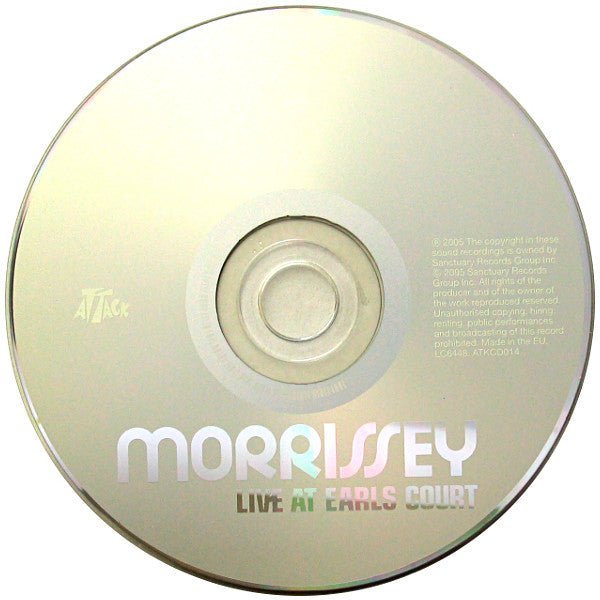 USED: Morrissey - Live At Earls Court (CD, Album) - Used - Used