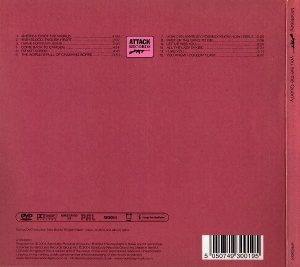 USED: Morrissey - You Are The Quarry (CD, Album, No + DVD - V, PAL + Ltd, Dig) - Used - Used