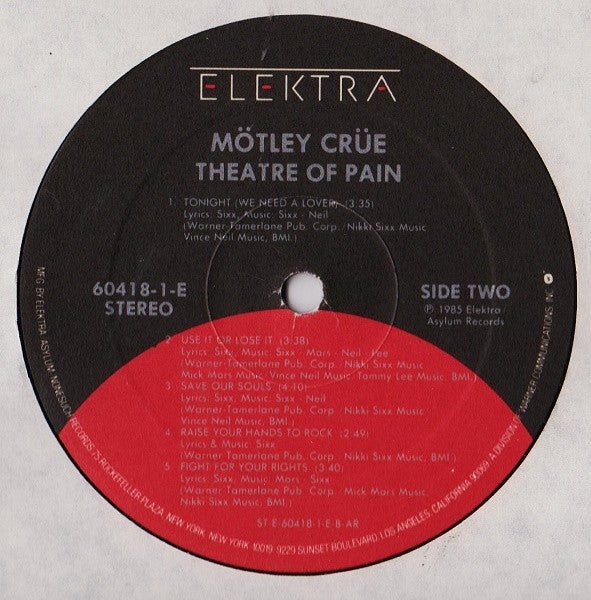 USED: Mötley Crüe - Theatre Of Pain (LP, Album, All) - Used - Used