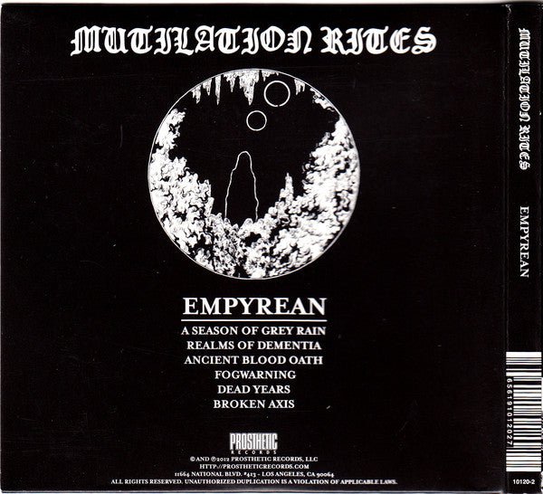 USED: Mutilation Rites - Empyrean (CD, Album, Dig) - Used - Used