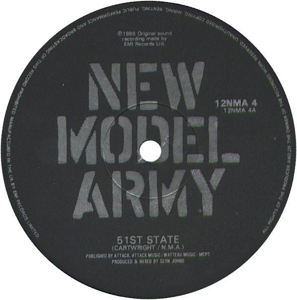 USED: New Model Army - 51st State (12") - Used - Used