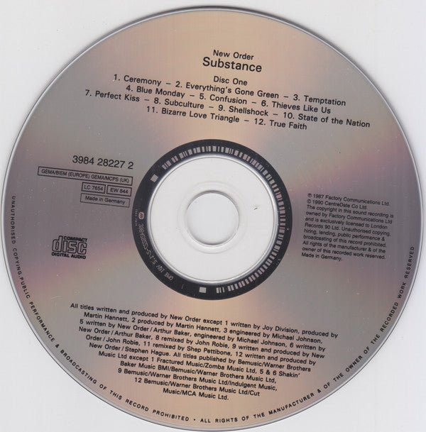 USED: New Order - Substance (2xCD, Comp, RE, RP, Cin) - Used - Used