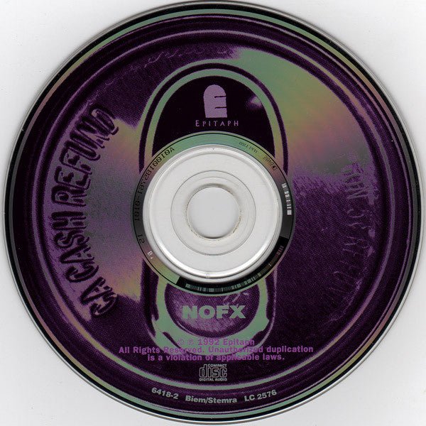 USED: NOFX - White Trash, Two Heebs And A Bean (CD, Album, RE) - Used - Used
