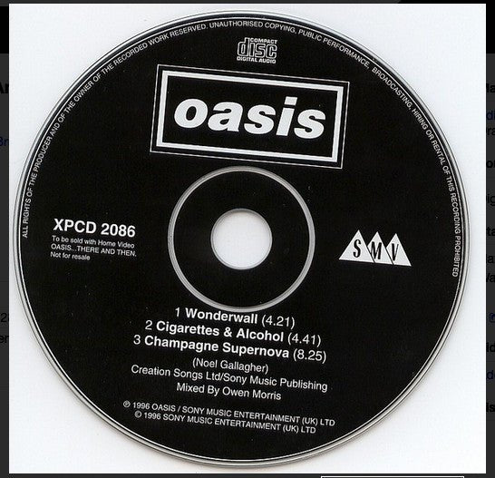 USED: Oasis - ...There And Then (CD, Single) - Used - Used