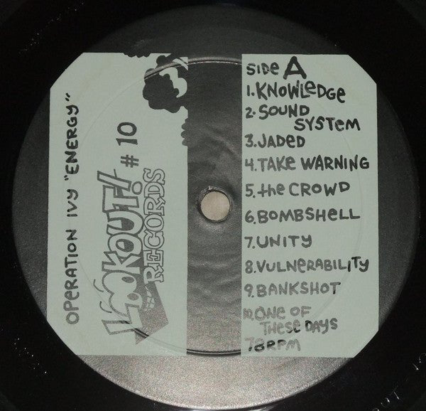 USED: Operation Ivy - Energy (LP, Album, RE, RP) - Used - Used