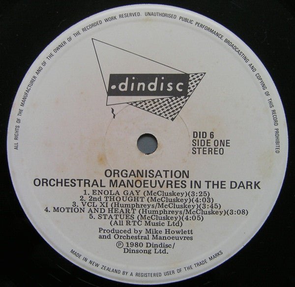USED: Orchestral Manoeuvres In The Dark - Organisation (LP, Album) - Used - Used